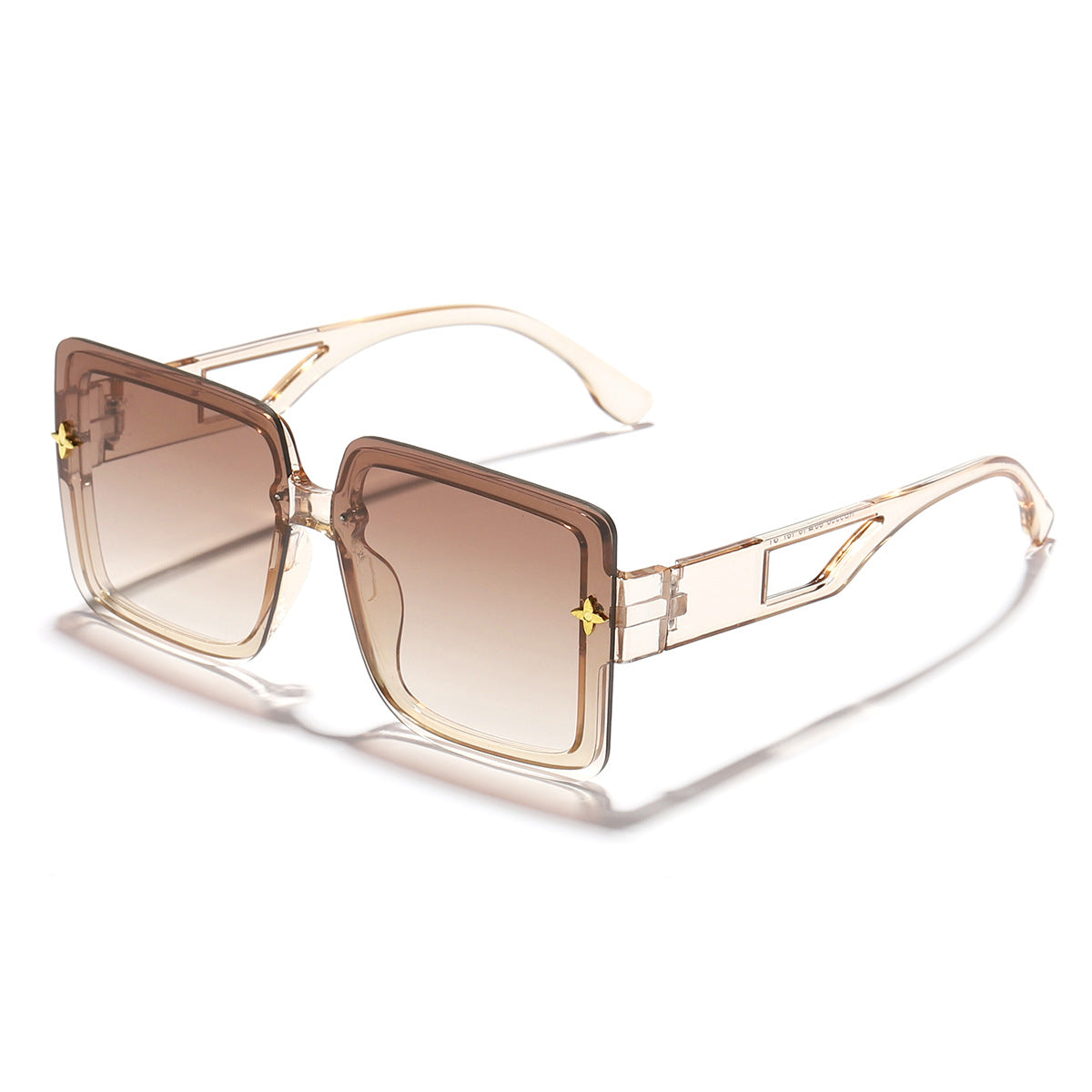 Damen modische quadratische Sonnenbrille mit elegantem Rahmen Brehn