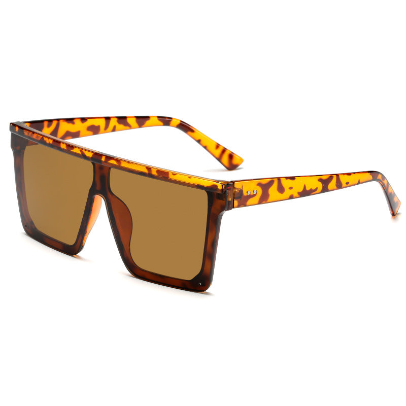 Damen modische visuelle Sonnenbrille mit breitem Rahmen Brehn