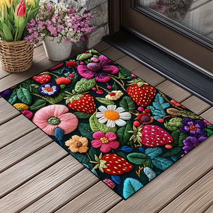 Künstlerisches Florales Design Fußmatte