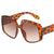 Damen moderne quadratische Sonnenbrille mit hochwertigen UV-Schutztechnologien Brehn