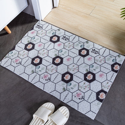 Geometrisch gemusterte Eingangsmatte