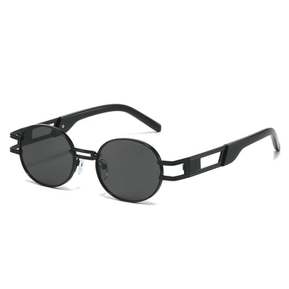 Moderne Minimalistische Runde Sonnenbrille Brehn