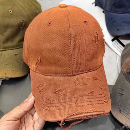 Herren beschädigte Jeans Baseballkappe Brehn