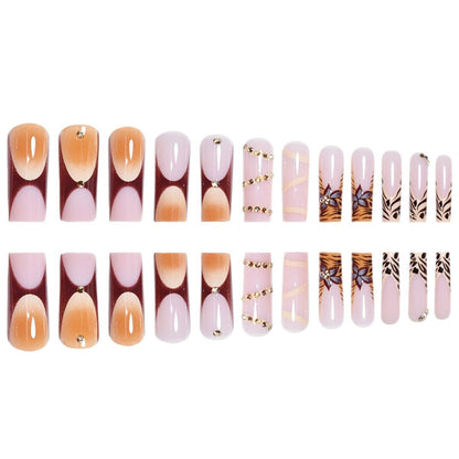Elegantes Acryl Press-On Nagelkunst-Set Brehn