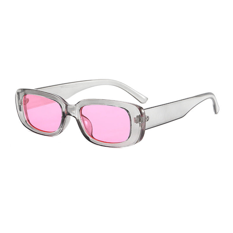 Damen modische Retro-Sonnenbrille mit rechteckigem Rahmen Brehn