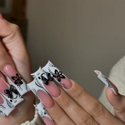 Künstlerisches Long Press-On Nagelkunst Set Brehn