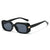 Fette Rechteck-Rahmen-Sonnenbrille Brehn