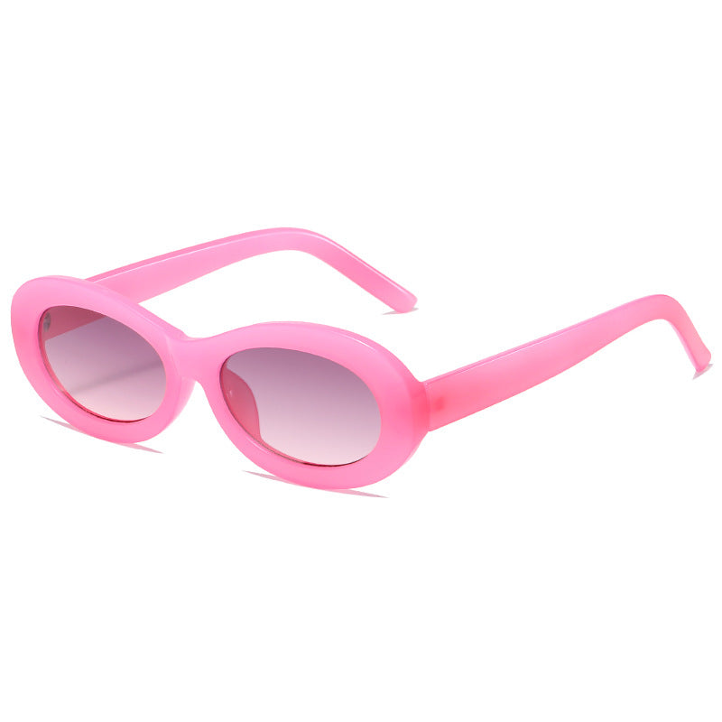 Damen modische ovale Sonnenbrille mit UV-Schutz und innovativem Design Brehn