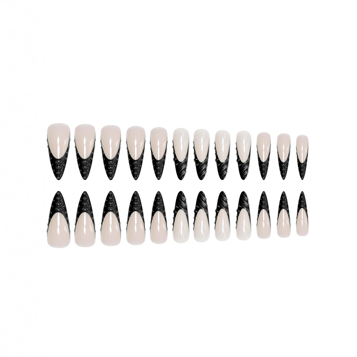 Künstlerische skulptierte Stiletto-Nagelerweiterungen Brehn