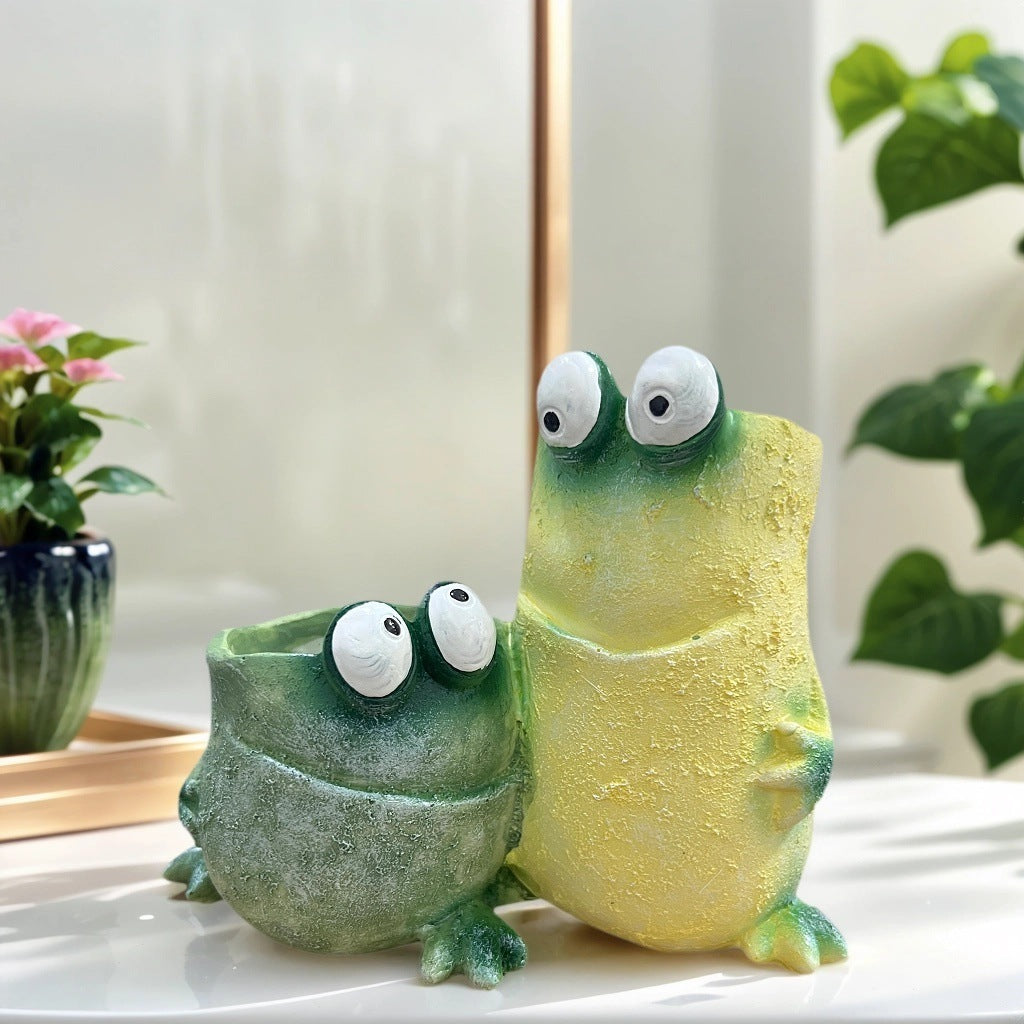 Dekorative Pflanzenübertopf in Froschdesign Brehn
