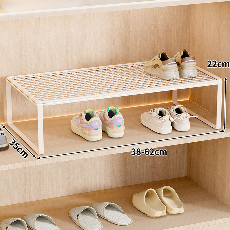 Verstellbarer erweiterbarer Metal Schuhregal-Organizer