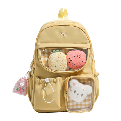 Funktionaler Plüsch-Aufbewahrung-Rucksack Brehn