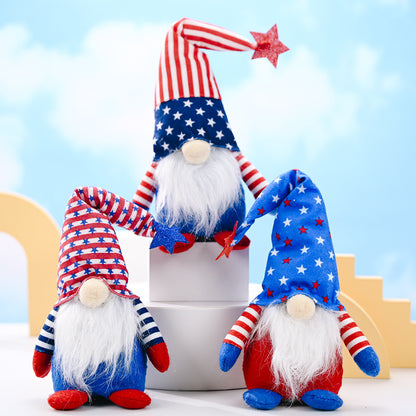 Festlicher Plüsch-Gnom-Figurine Brehn