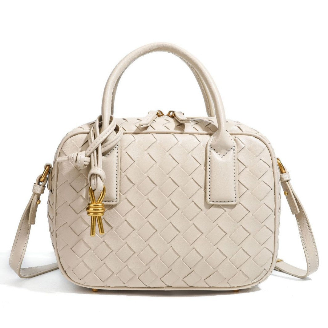 Texturierte Leder Boutique-Handtasche Brehn