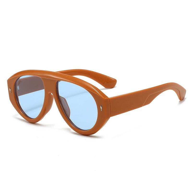 Damen moderne Fashion-Sonnenbrille im futuristischen Design Brehn