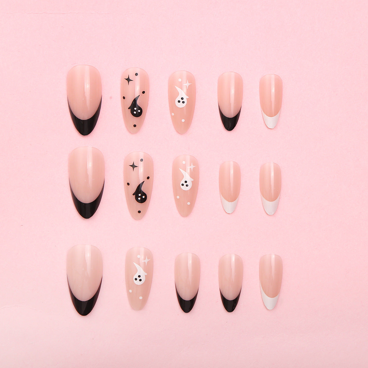 Kreatives Halloween-Themen Press-On Nagelset Brehn