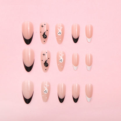 Kreatives Halloween-Themen Press-On Nagelset Brehn