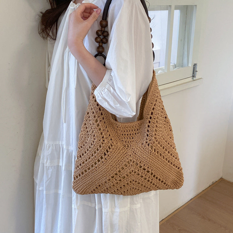 Handgefertigte Grobstrick Tasche Brehn