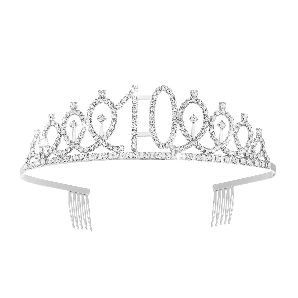 Damen Kristallverzierte Tiara mit elegantem Design Brehn