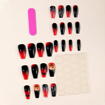 Halloween-inspirierte Acryl-Nagelkunst Brehn