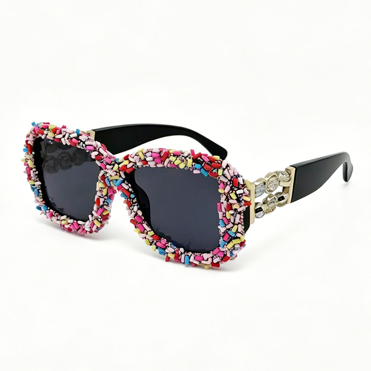 Damen Sonnenbrille mit kreativem Süßigkeitenbesatz Brehn