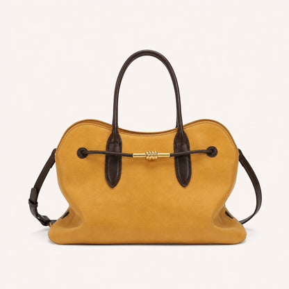 Akzentuierte Leder-Handtasche