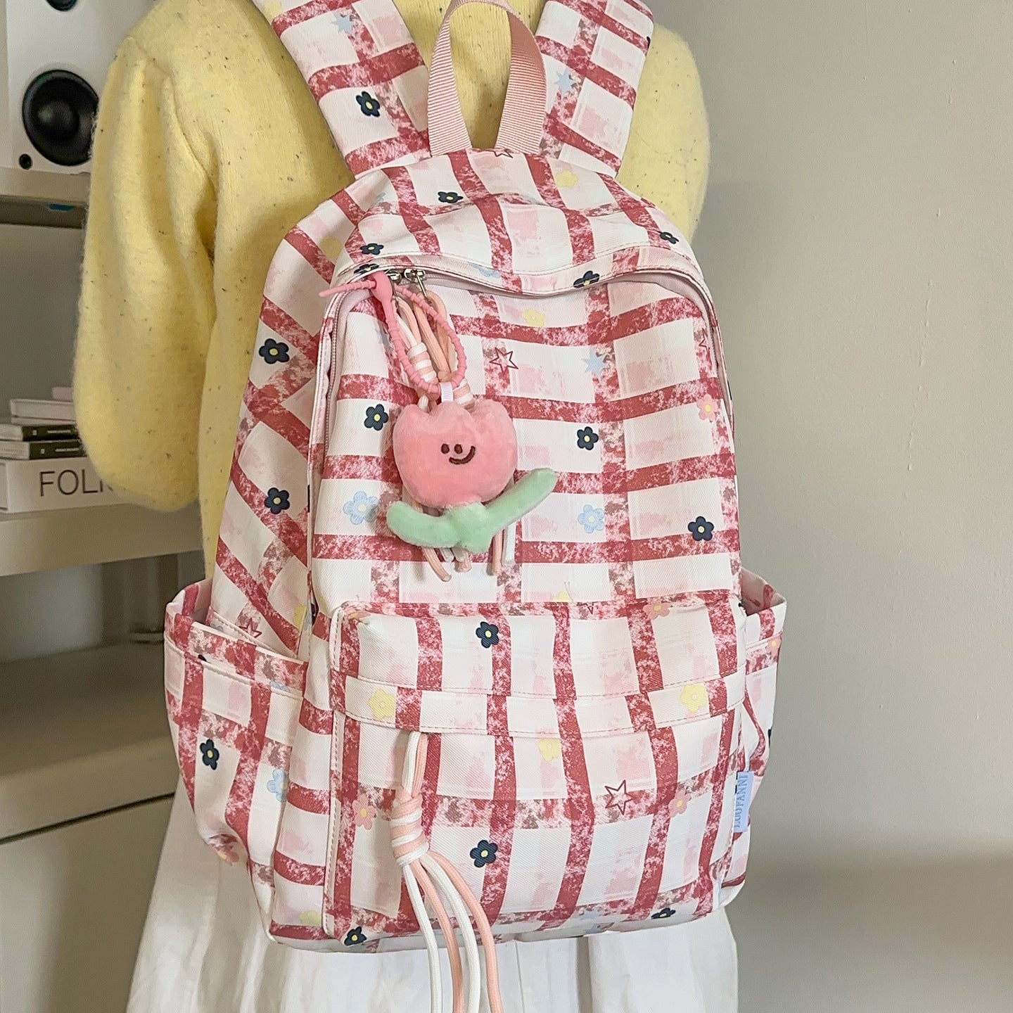 Blumenmuster Alltags-Rucksack Brehn