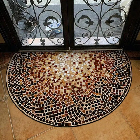 Mosaik Dekorativer Eingangsteppich