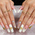 Kunstnagelset mit glamourösen Verzierungen Brehn