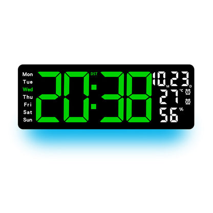 Digitaler Multifunktionswecker mit farbiger LED-Anzeige Brehn