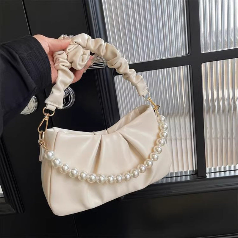 Elegante Perlenakzent Sling-Tasche Brehn