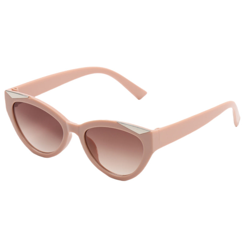 Damen elegante Cat-Eye Sonnenbrille mit luxuriösem Details Brehn