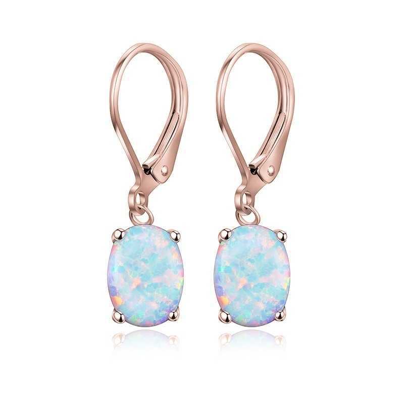 Opal-beschichtete Pendelohrringe Brehn