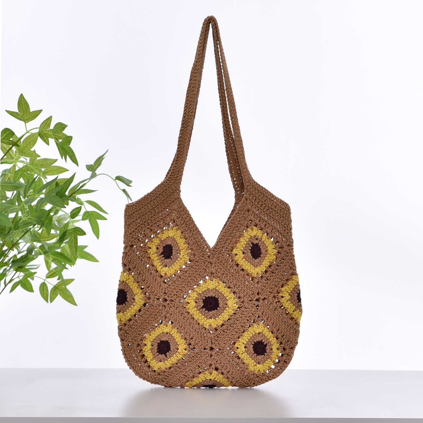 Handgefertigte Makramee-Shopper Tasche Brehn