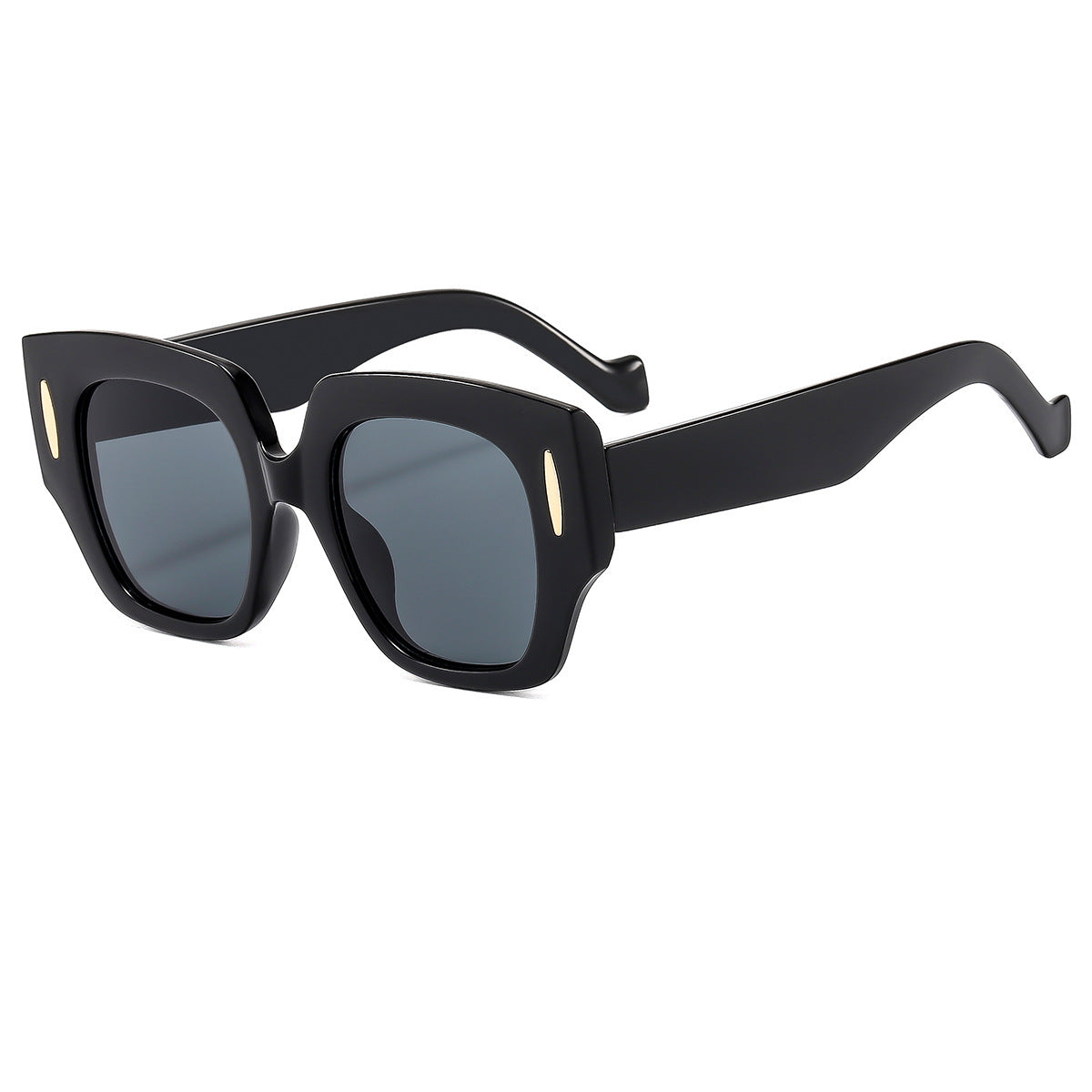 Damen Geometrische Oversized Sonnenbrille mit luxuriösem Akzent Brehn