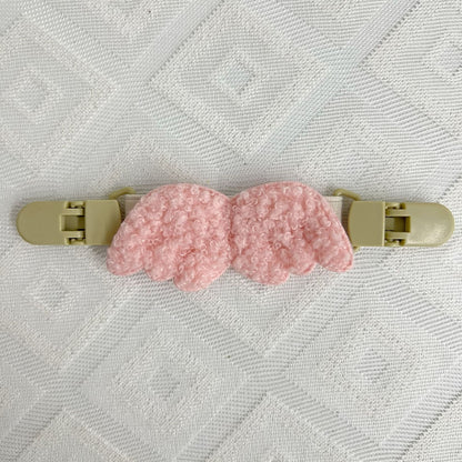 Plüsch Teddy Schnullerclip mit Sicherheitsverschluss und elastischem Band