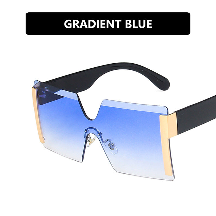 Damen futuristische oversized Sonnenbrille mit markantem Design Brehn