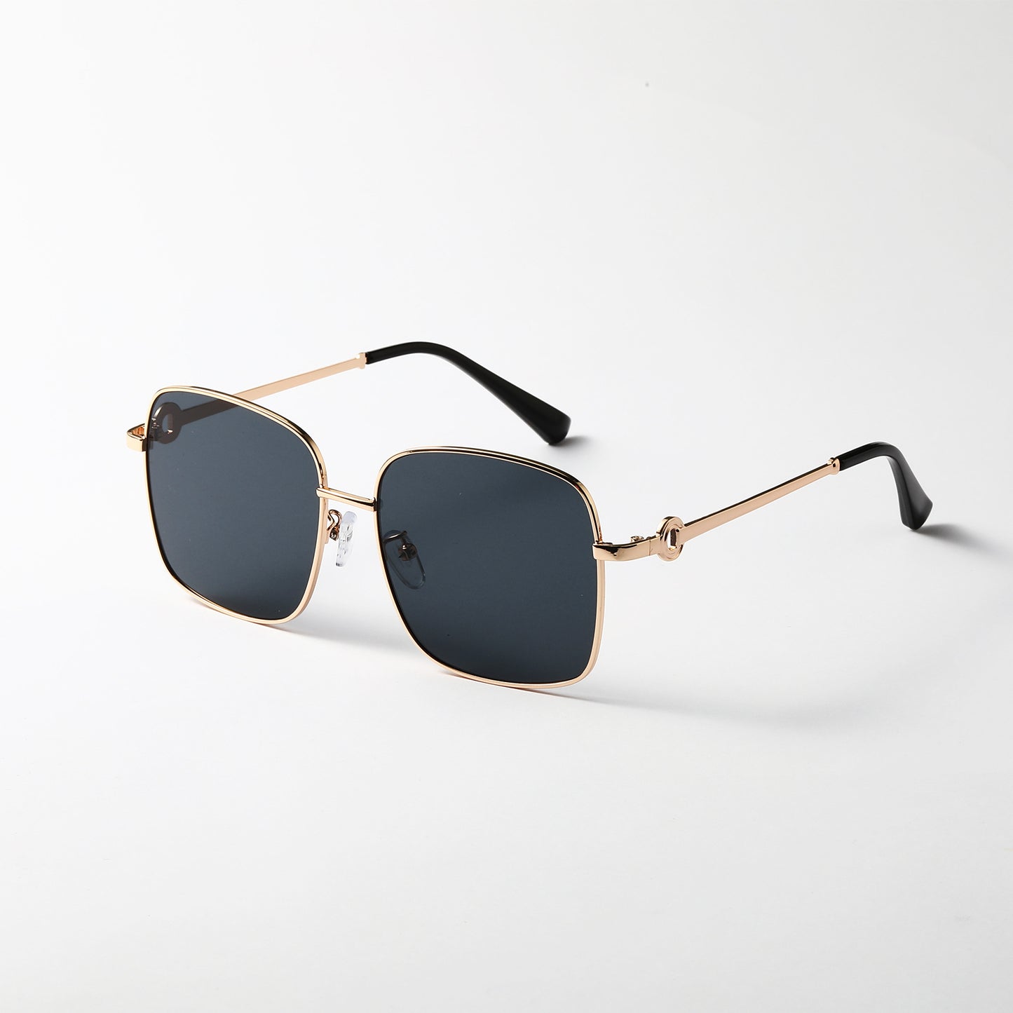 Damen elegante quadratische Sonnenbrille mit hochwertigem Metallrahmen Brehn
