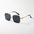 Damen elegante quadratische Sonnenbrille mit hochwertigem Metallrahmen Brehn