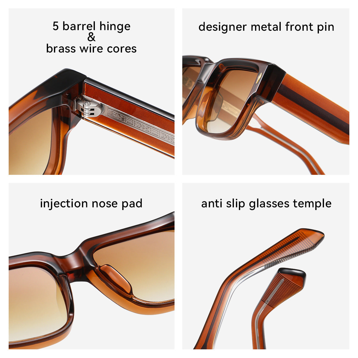 Damen Sonnenbrille im modernen, kantigen Design Brehn