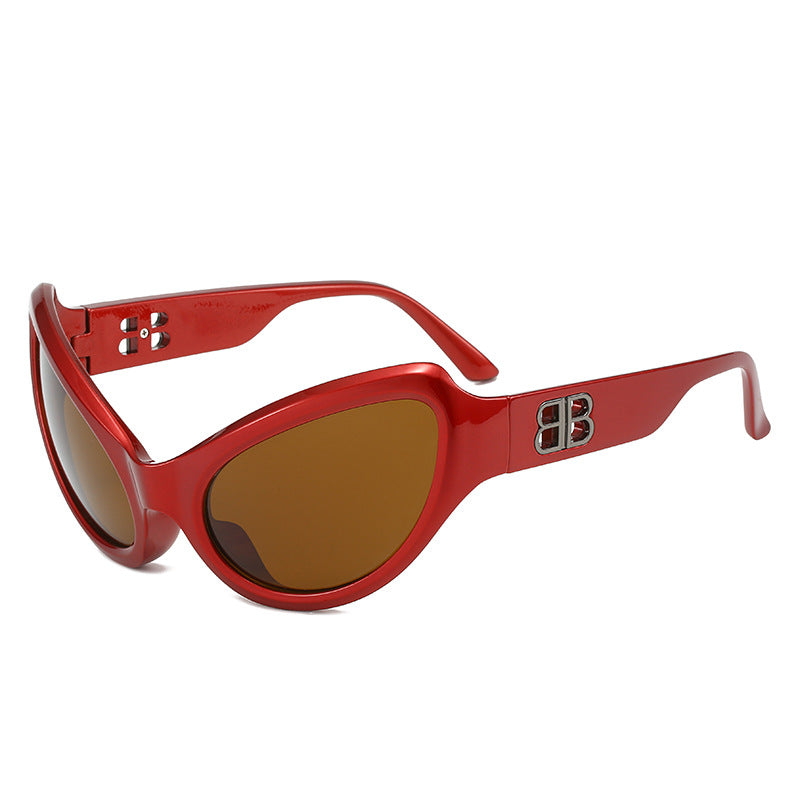 Damen elegante Cat-Eye Sonnenbrille mit hochwertigen UV-Schutzgläsern Brehn