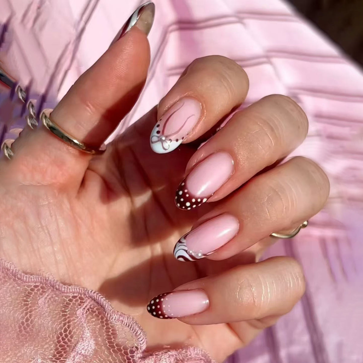 Künstlerisches Französisches Tipp-Nagelkunst-Set  1790958142