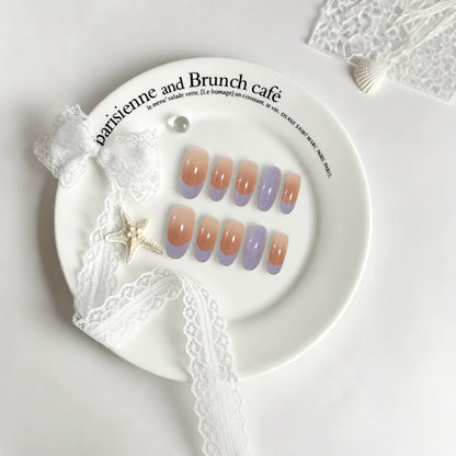 Elegantes französisches Tipps Press-On Nagelset Brehn