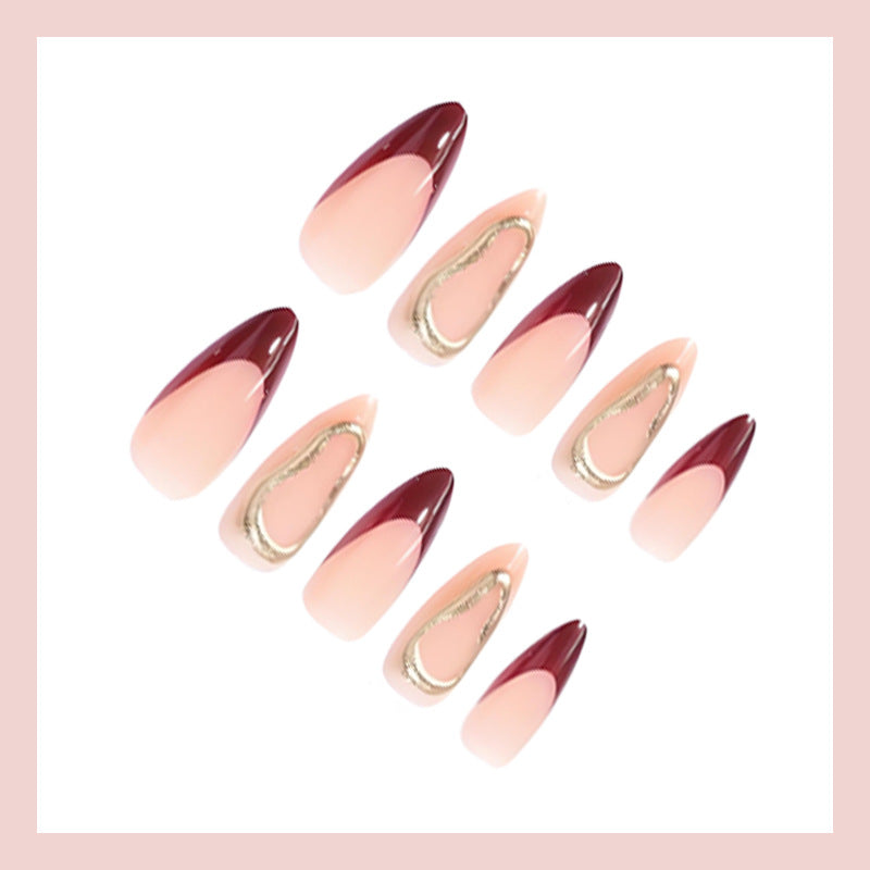 Kunstnagelset mit elegantem Spitzen Design Brehn
