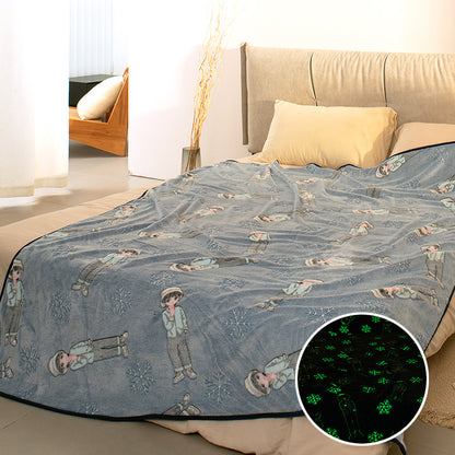 Damen Gemütliche und kreative Kuscheldecke mit Gaming-Motiv Brehn