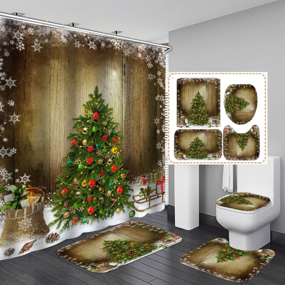 Weihnachts-Sonder-Badezimmer-Set Brehn