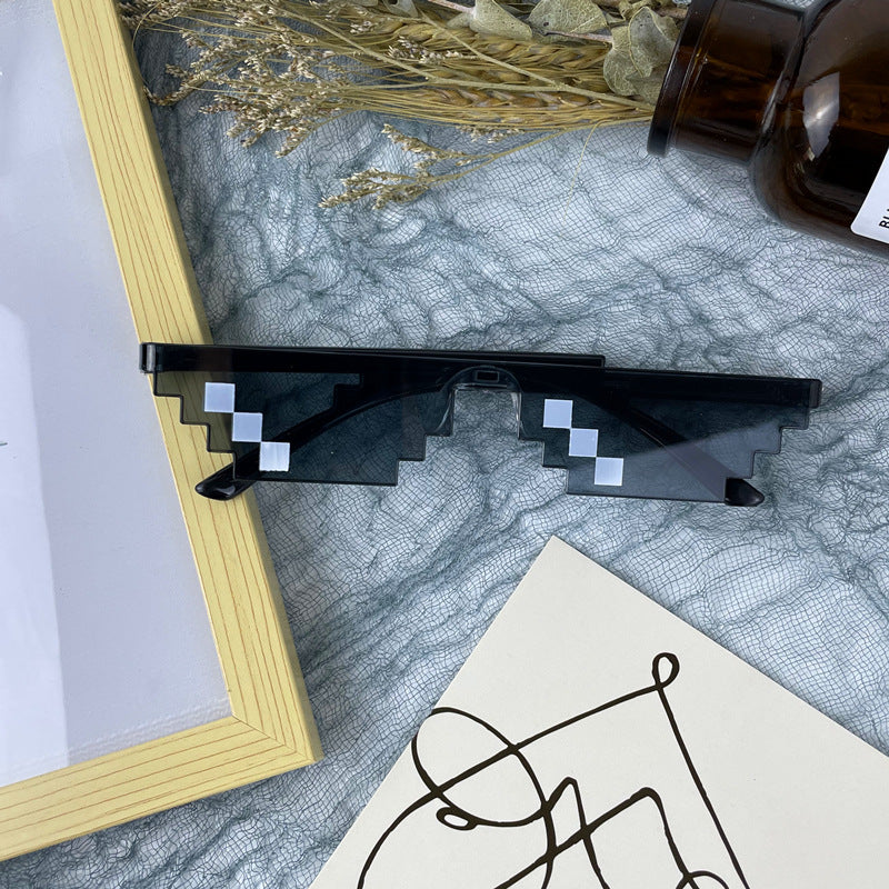 Fette geometrische Shield-Sonnenbrille Brehn
