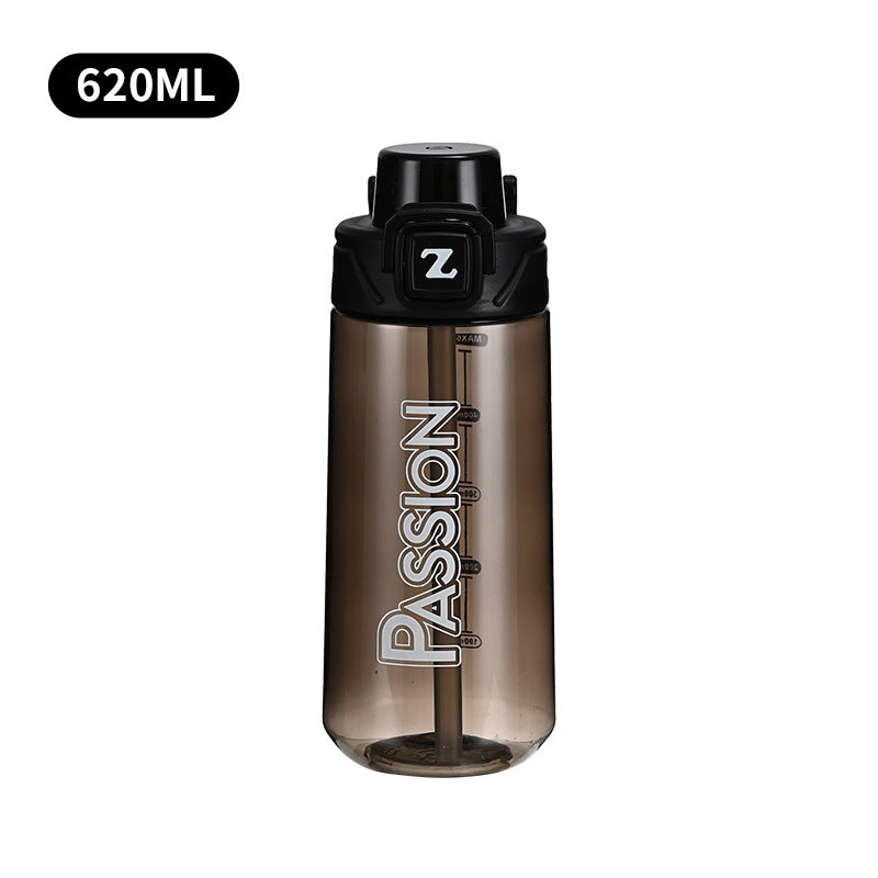 Damen Trinkflasche mit integriertem Messsystem und Flip-Top-Verschluss Brehn