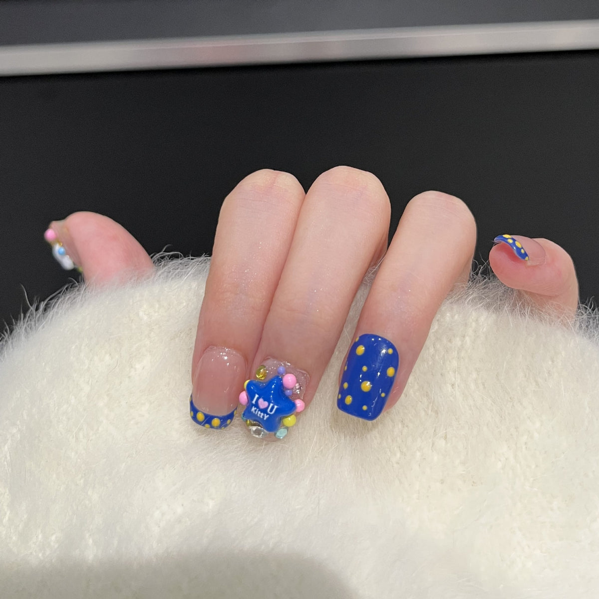 Verspielt Cartoon-Themen Press-On Nagelset Brehn