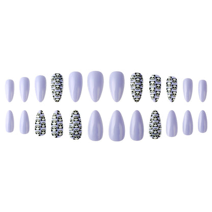 Künstlerisches Panda-Themen Press-On Nagelset Brehn